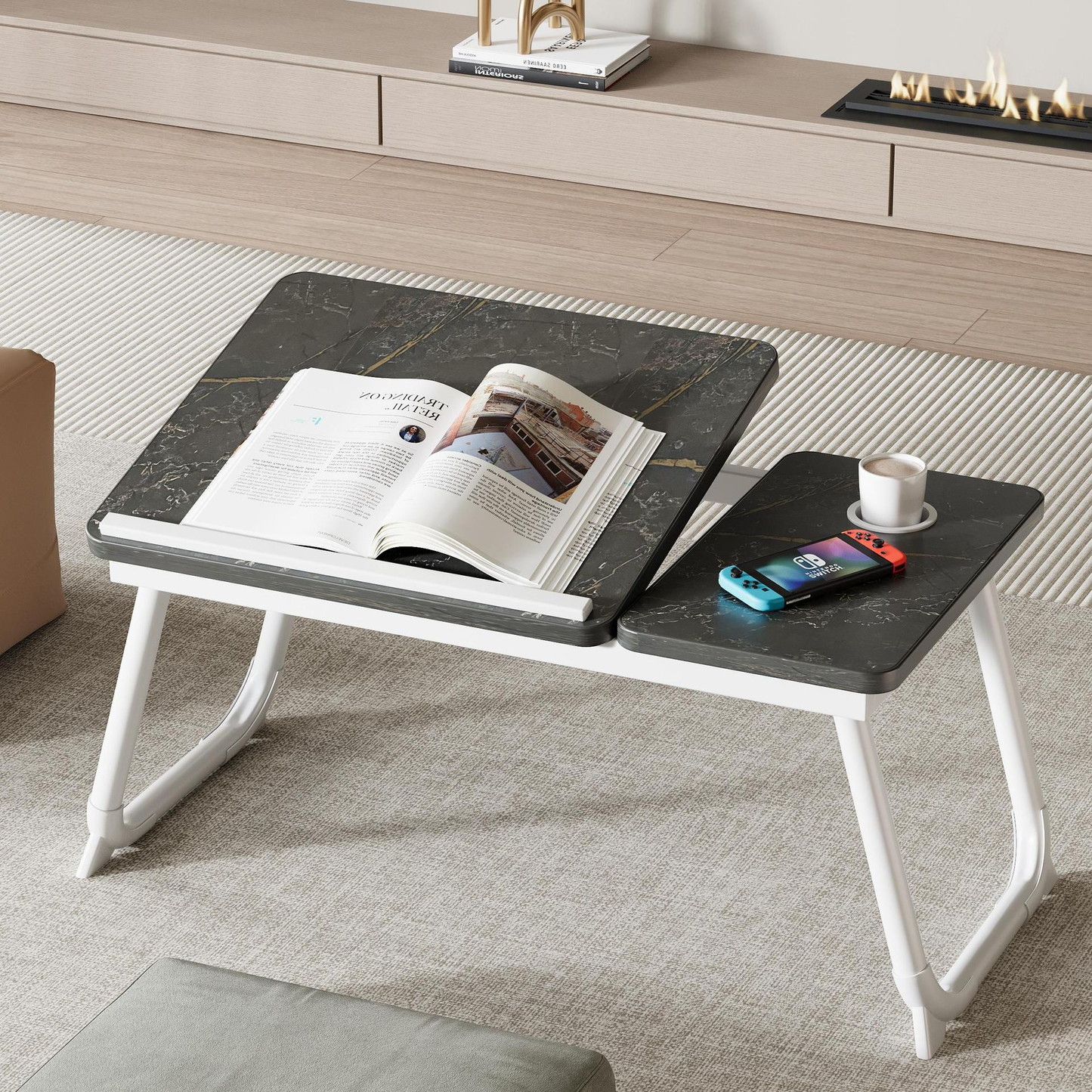 Adjustable Folding Bed Table