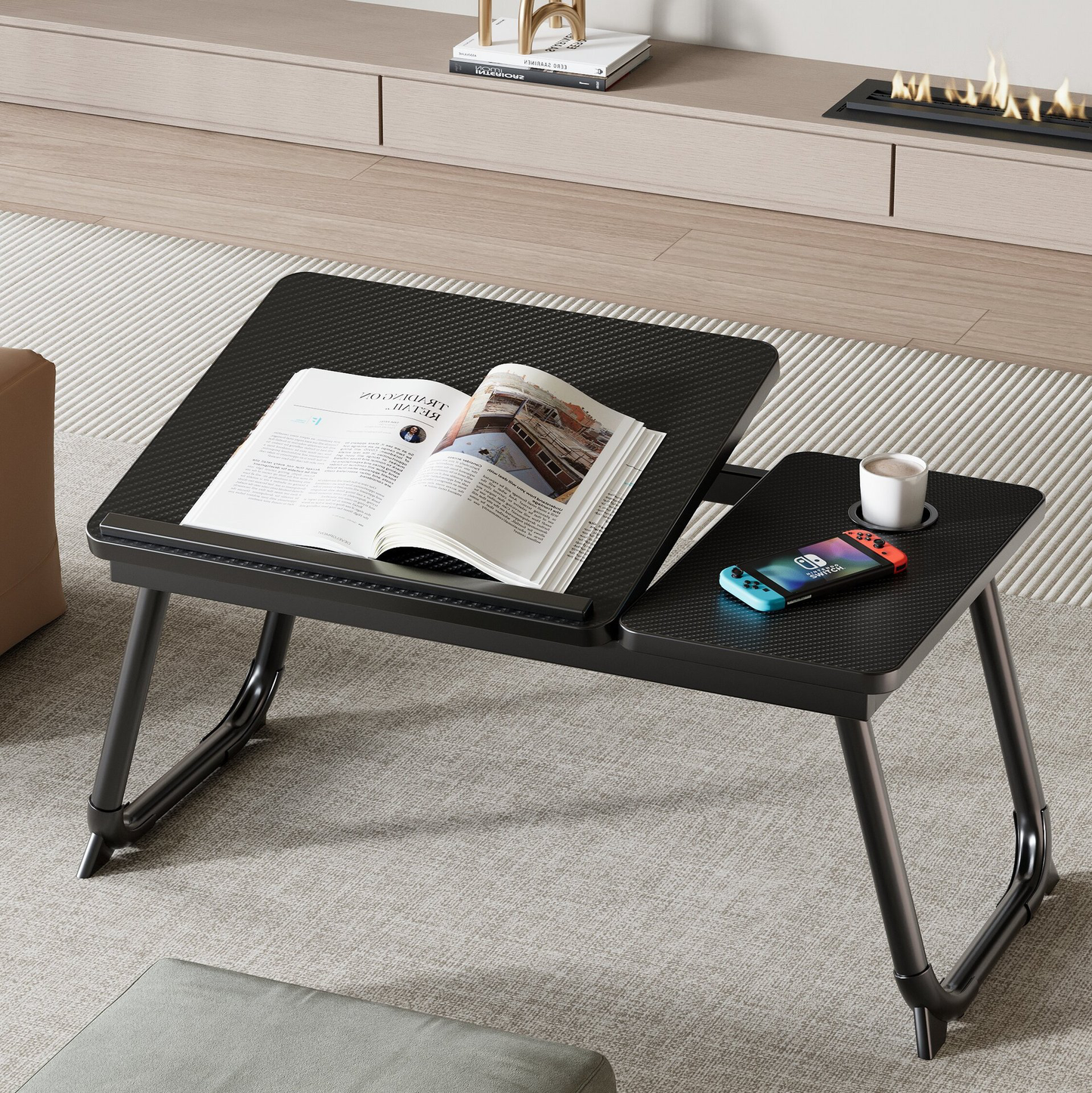 Adjustable Folding Bed Table