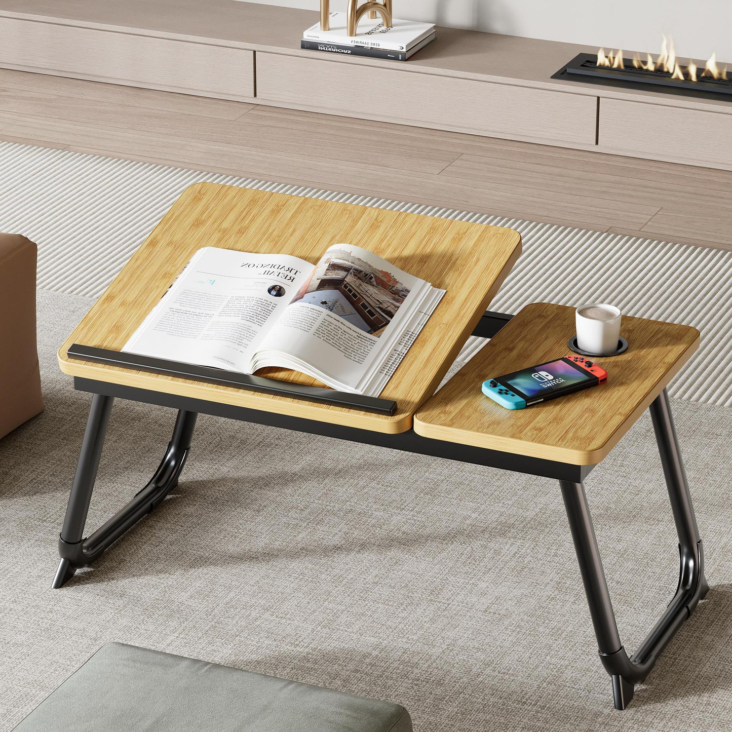 Adjustable Folding Bed Table