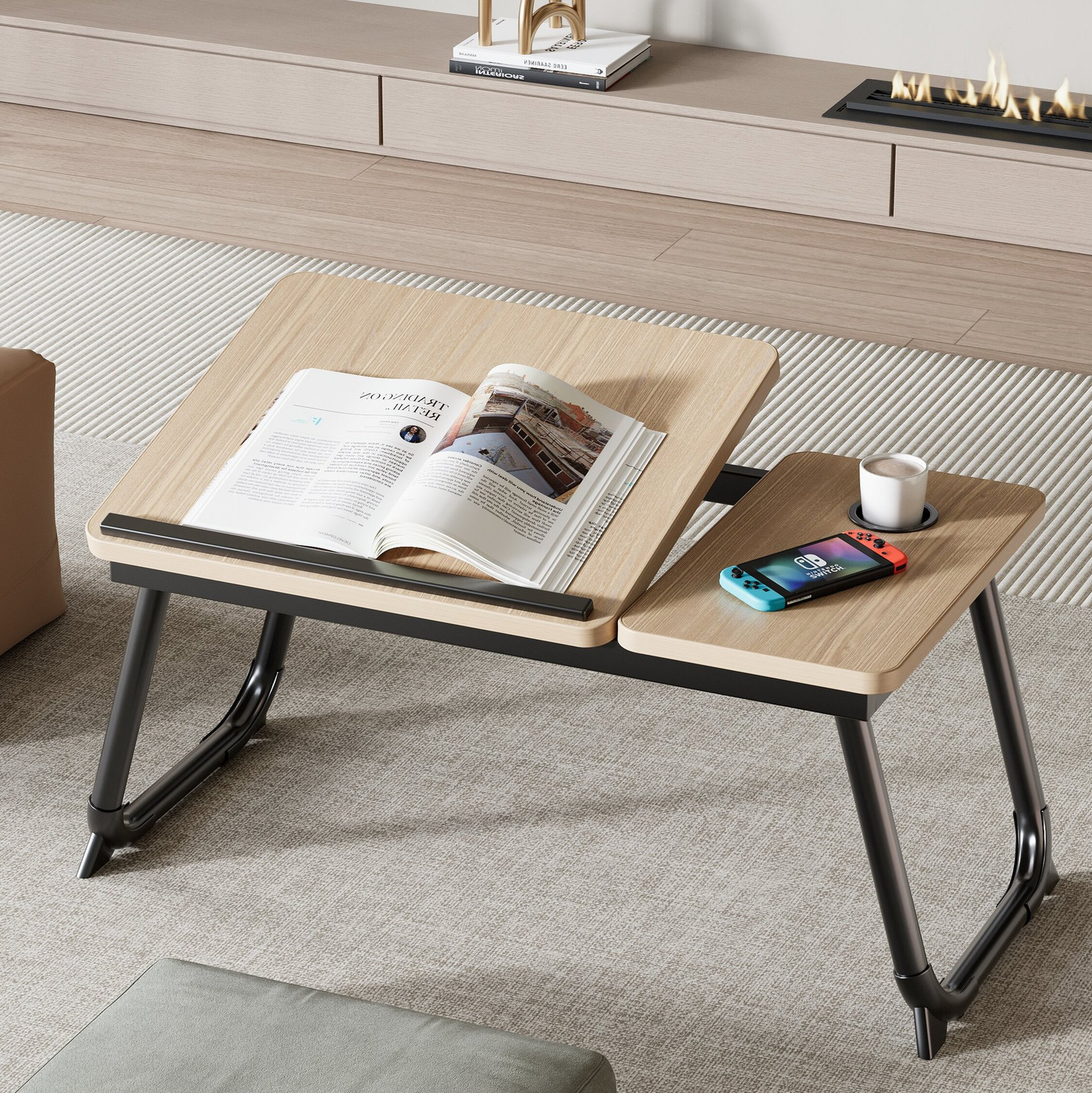Adjustable Folding Bed Table