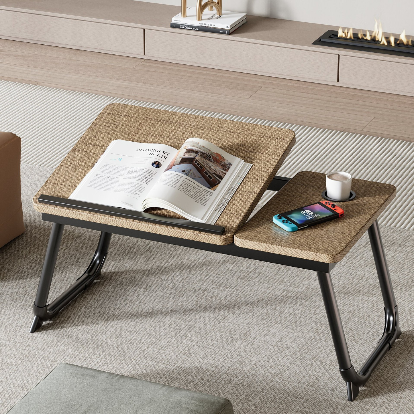 Adjustable Folding Bed Table
