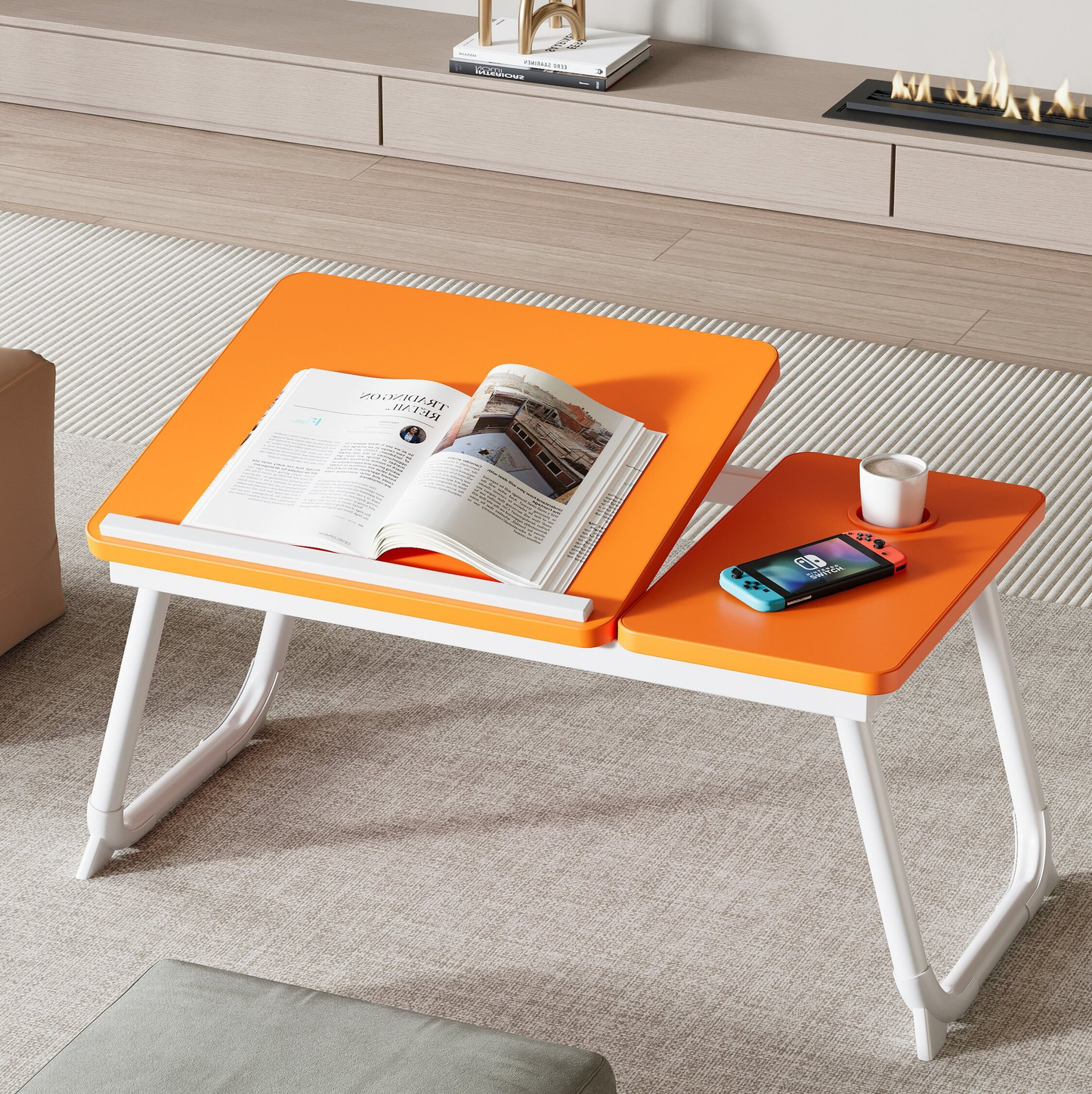 Adjustable Folding Bed Table
