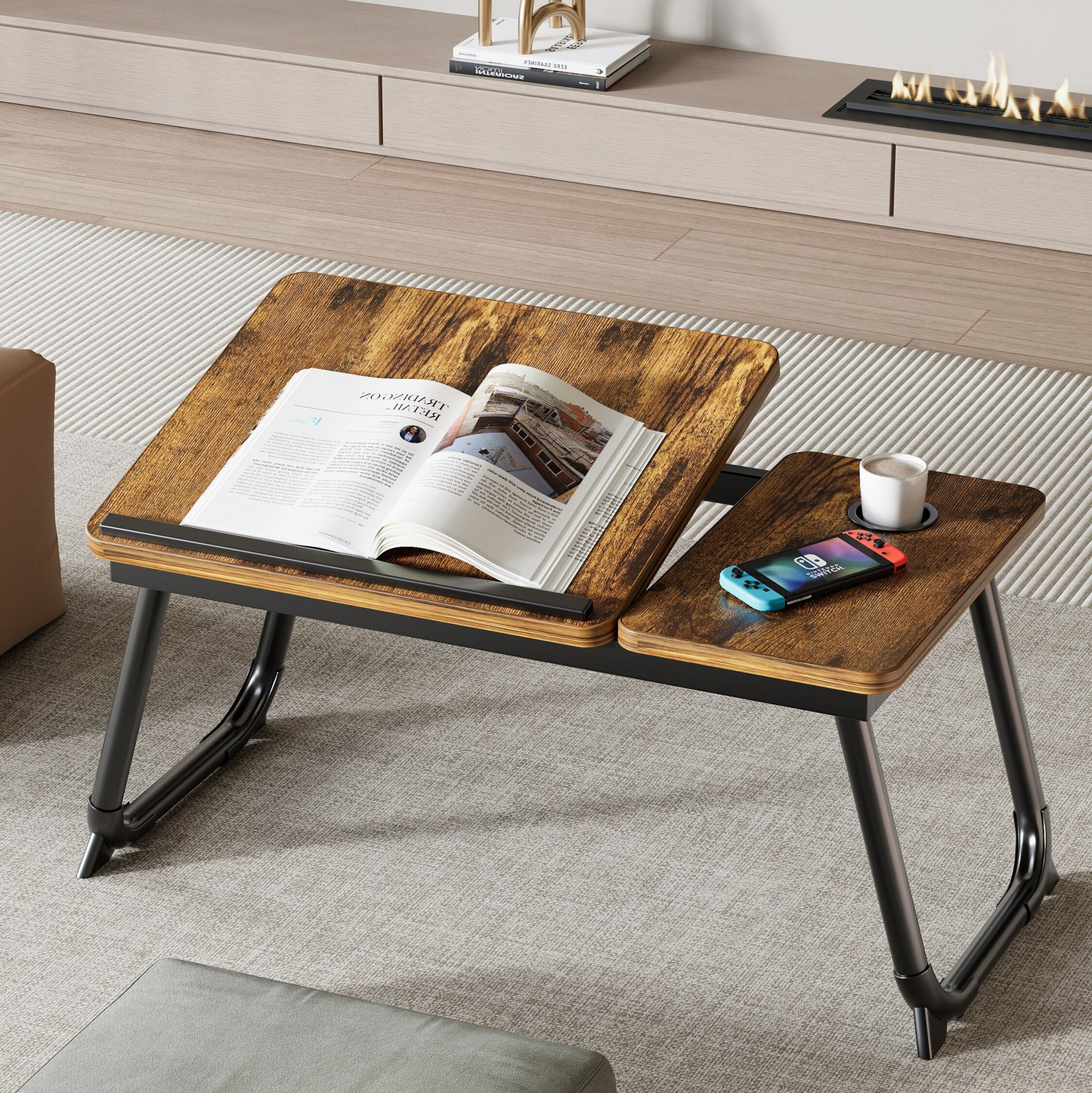 Adjustable Folding Bed Table