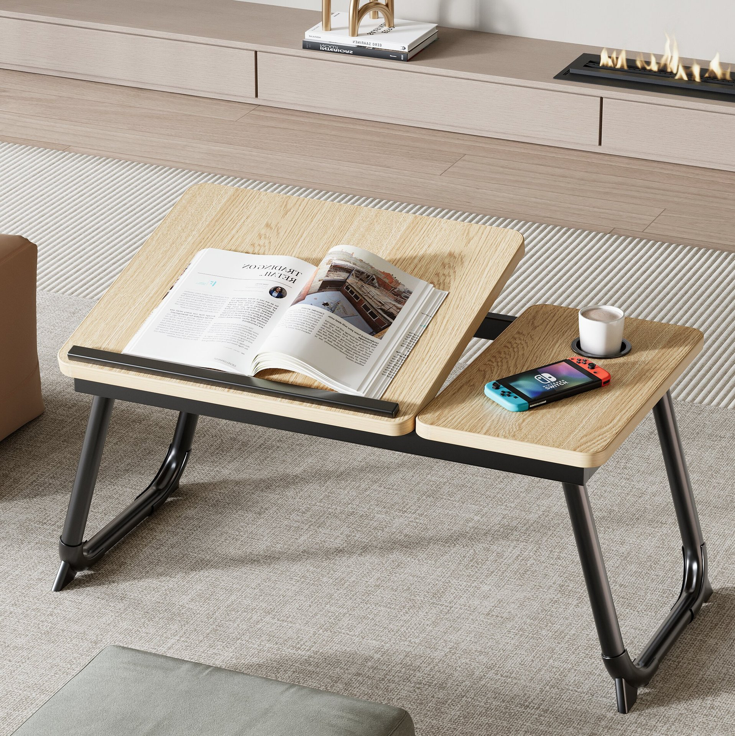 Adjustable Folding Bed Table