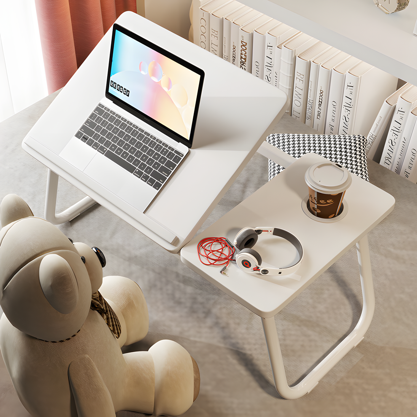 Adjustable Folding Bed Table