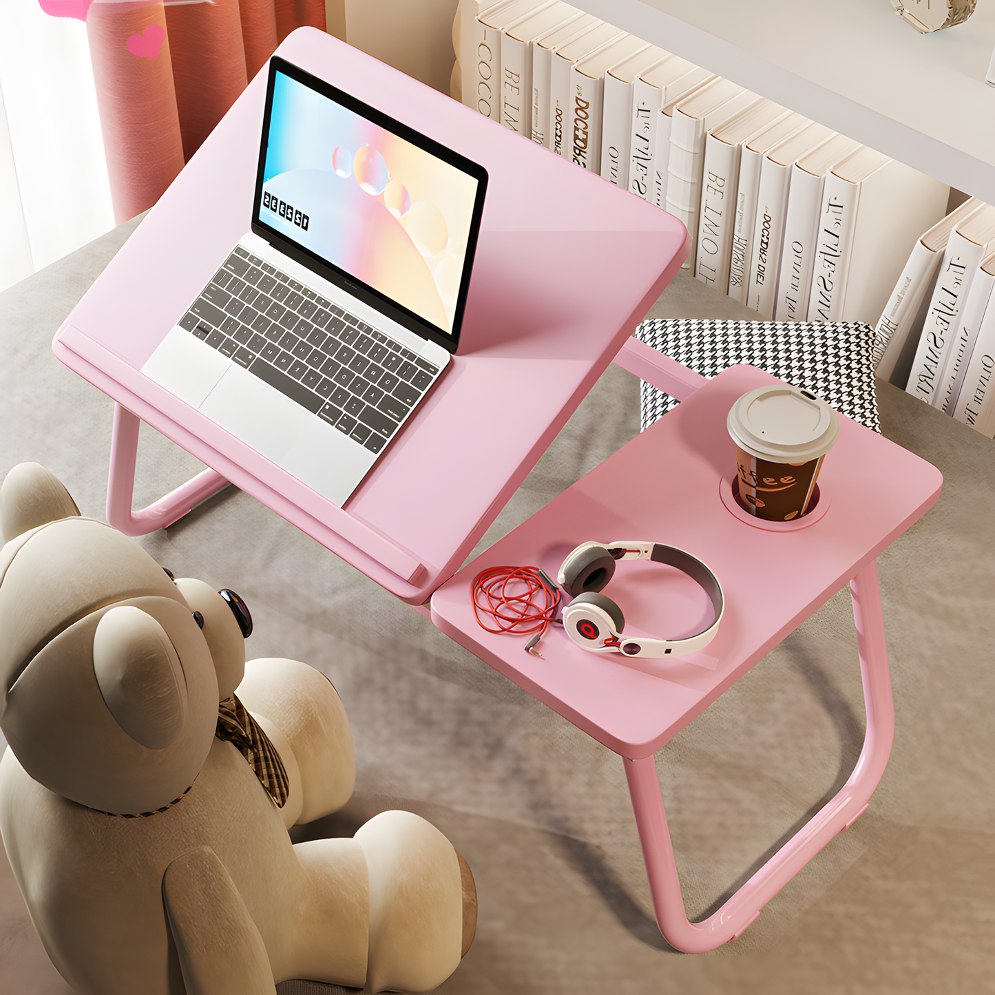 Adjustable Folding Bed Table