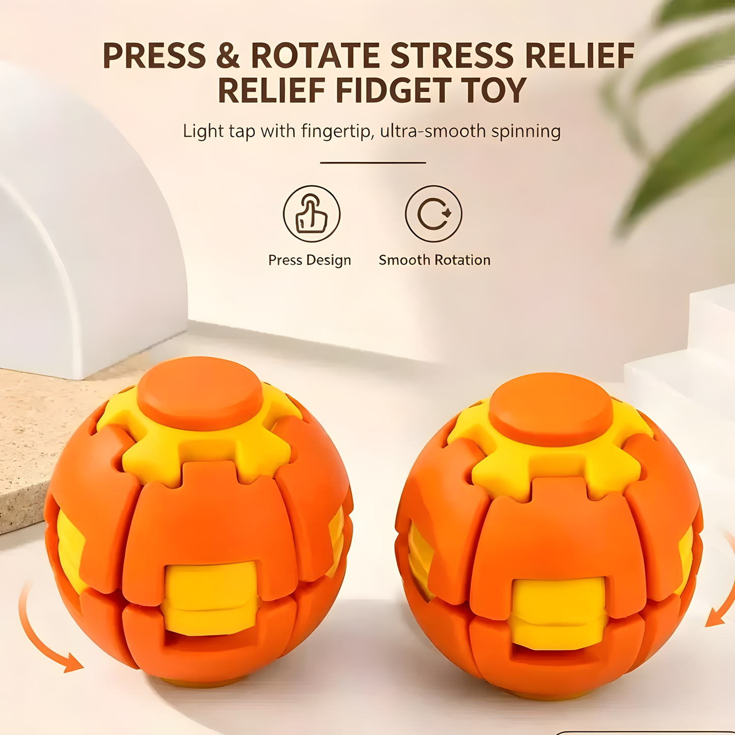 Press and Spin Fidget Ball
