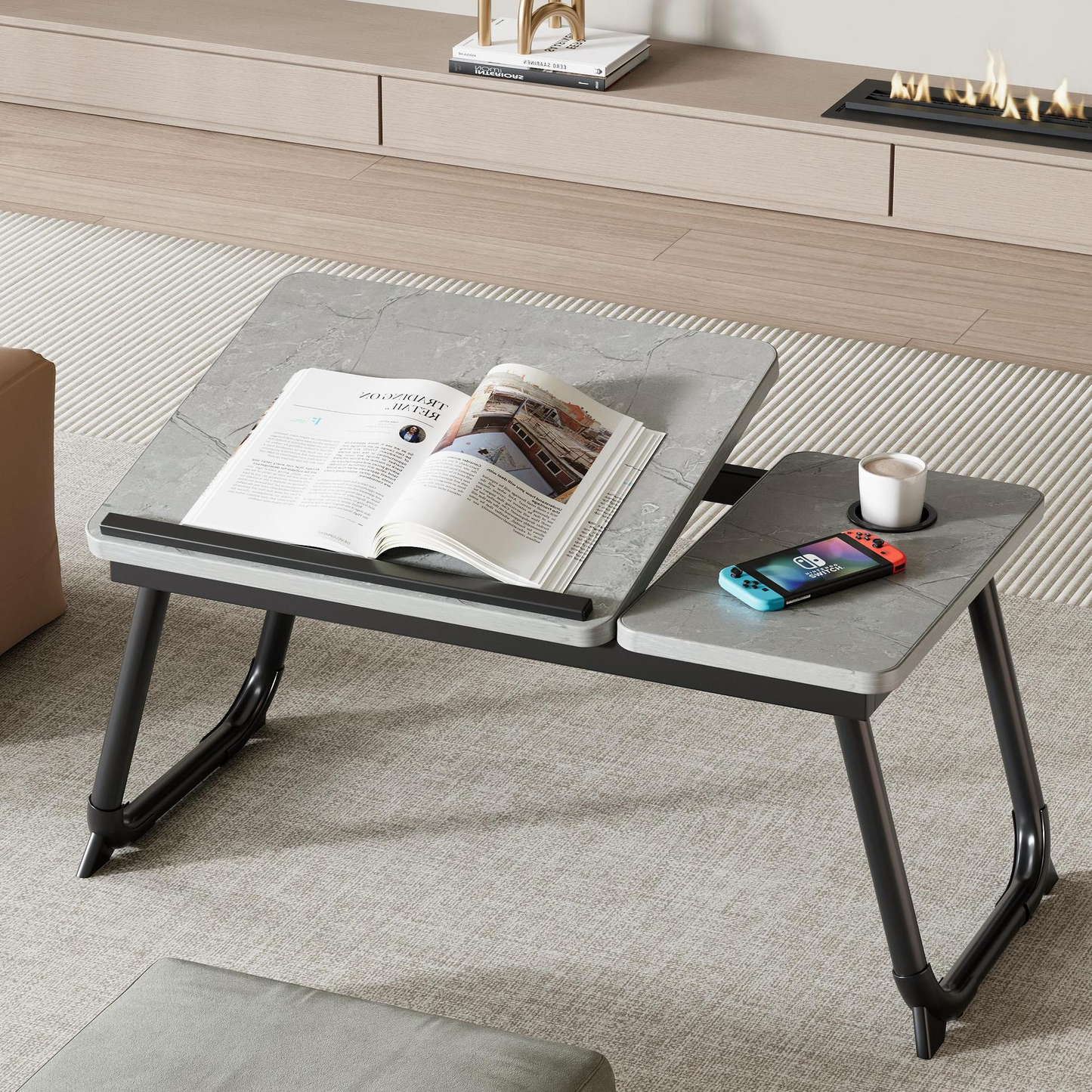 Adjustable Folding Bed Table