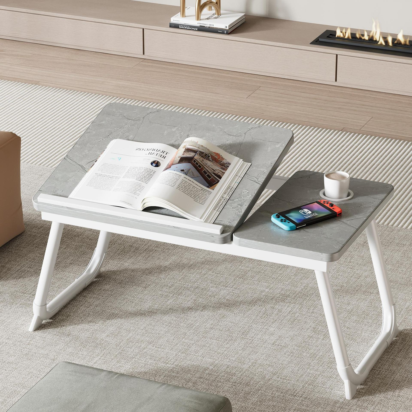 Adjustable Folding Bed Table